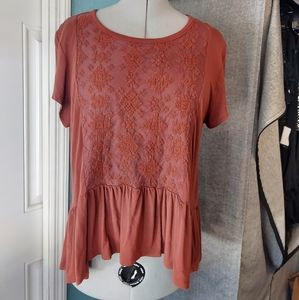 American Eagle Soft and Sexy T in Terra cotta